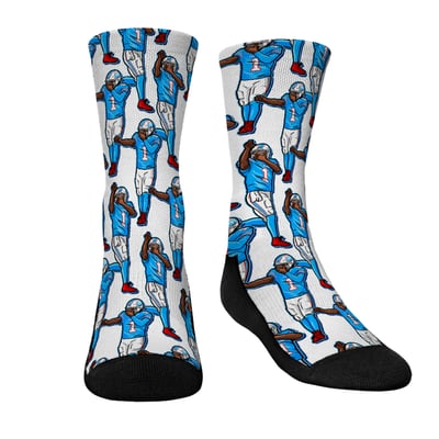 Cam Ward Tennessee Titans Rock Em Youth Player Celebration Crew Socks
