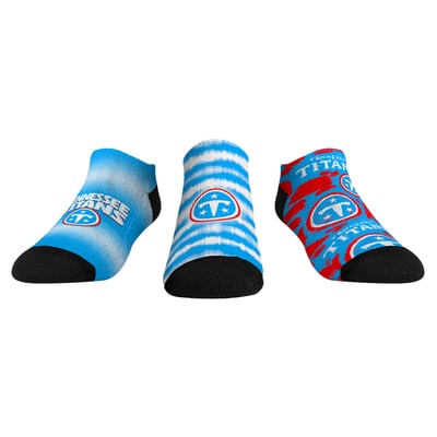  Tennessee Titans Rock Em Youth Make Some Noise Three-Pack Low-Cut Socks Set - Light Blue