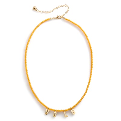 Tennessee Volunteers BaubleBar Delicate Beaded Slogan Necklace