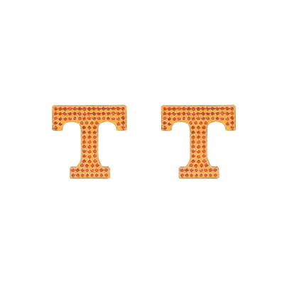 Tennessee Volunteers Brianna Cannon Pavé Logo Stud Earrings