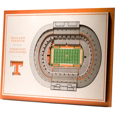 Tennessee Volunteers Fanpoint 17'' x 13'' 5-Layer StadiumView 3D Wall Art