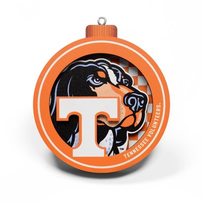 Tennessee Volunteers Fanpoint 3D Logo Series Ornament