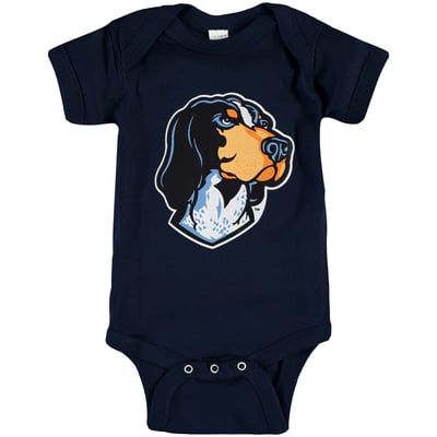 Tennessee Volunteers Two Feet Ahead Infant Big Logo Bodysuit - Navy
