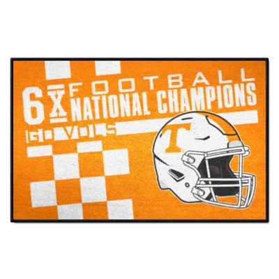 Tennessee Volunteers Logo Brands Football National Champions 19" x 30" Dynasty Starter Mat