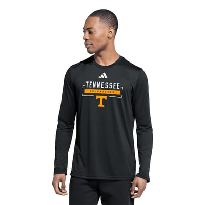 Tennessee Volunteers adidas Basketball Icon Pregame Long Sleeve T-Shirt - Black