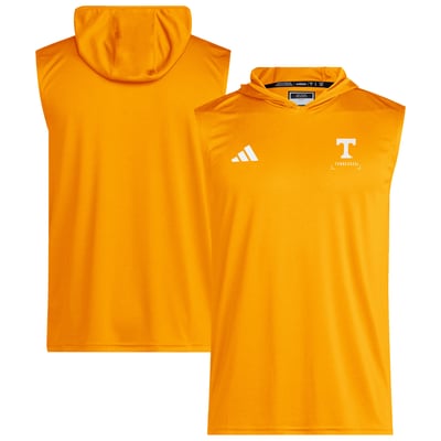  Tennessee Volunteers adidas D4T Sleeveless Hoodie - Tennessee Orange
