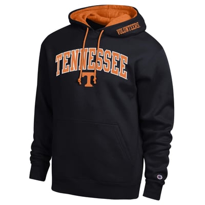  Tennessee Volunteers Champion Arch Tackle Twill Hoodie - Black