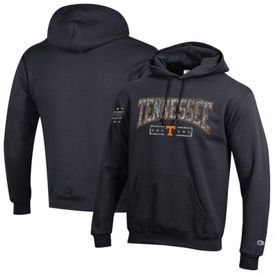 Tennessee Volunteers Champion Operation Hat Trick Camo Script Powerblend Fleece Hoodie - Black