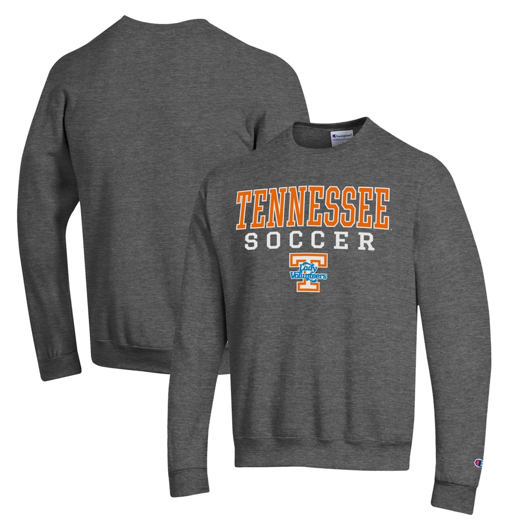 Tennessee Volunteers Champion Soccer Stack Logo Powerblend Pullover Sweatshirt - Charcoal