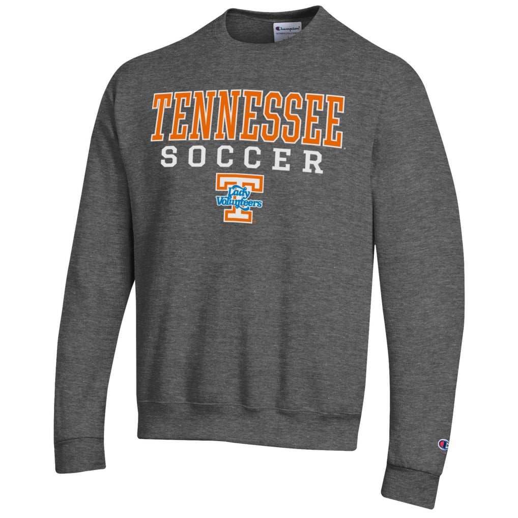 Tennessee Volunteers Champion Soccer Stack Logo Powerblend Pullover Sweatshirt - Charcoal