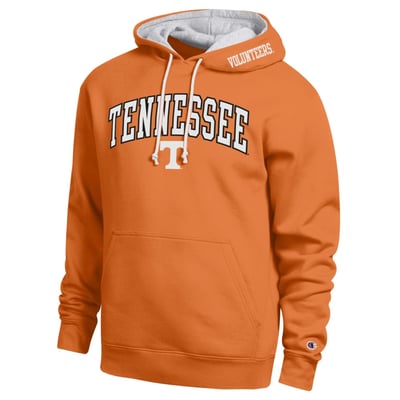  Tennessee Volunteers Champion Arch Tackle Twill Hoodie - Tennessee Orange