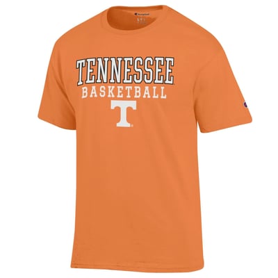 Tennessee Volunteers Champion Basketball Stack T-Shirt - Tennessee Orange