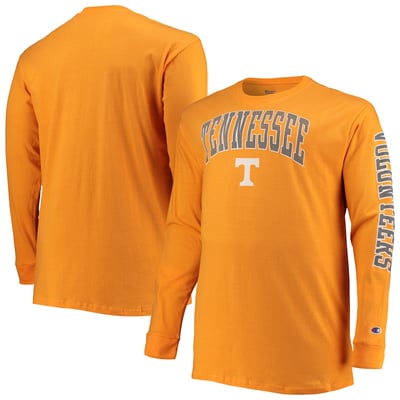 Tennessee Volunteers Champion Big & Tall Arch Over Logo Long Sleeve T-Shirt - Tennessee Orange