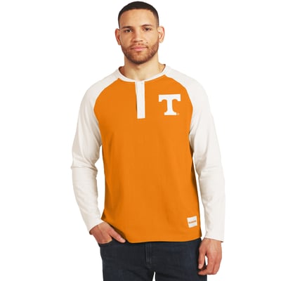 Tennessee Volunteers Darius Rucker Collection by Fanatics Henley Long Sleeve T-Shirt - Tennessee Orange/White