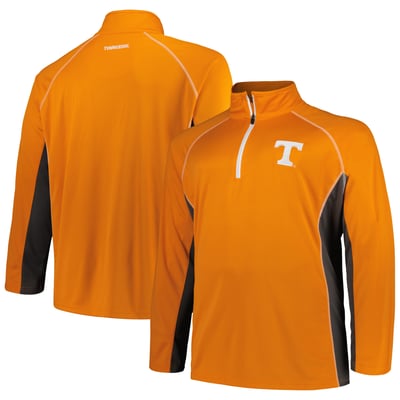 Tennessee Volunteers Fanatics Big & Tall Quarter-Zip Raglan Jacket - Tennessee Orange