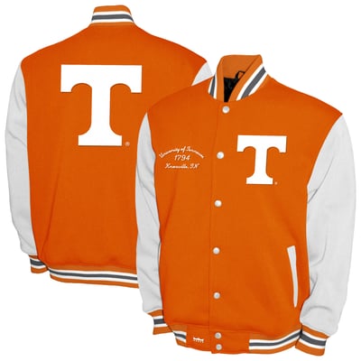 Tennessee Volunteers Franchise Club Fleece Varsity Full-Snap Jacket - Tennessee Orange