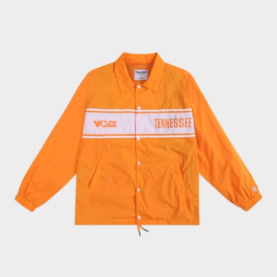 Tennessee Volunteers Homefield Striped Coaches Button-Up Jacket - Tennessee Orange