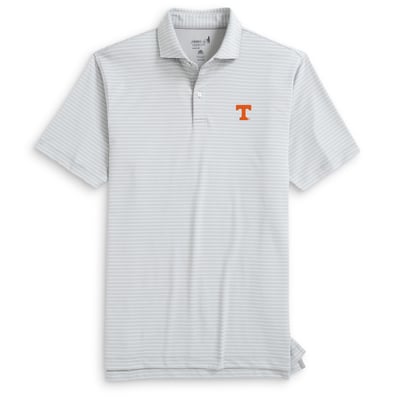  Tennessee Volunteers johnnie-O Beau Striped Polo - Gray