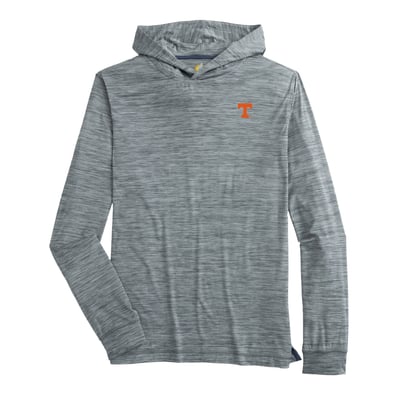  Tennessee Volunteers johnnie-O Talon Long Sleeve Hooded T-Shirt - Heather Black