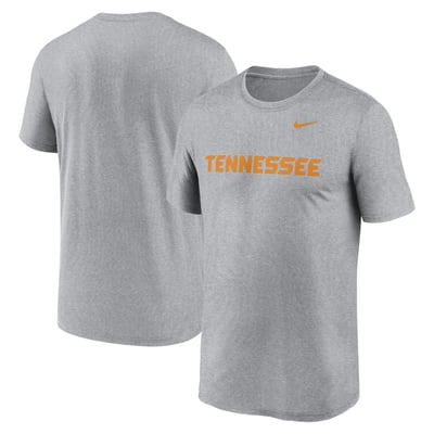 Tennessee Volunteers Nike Primetime Legend Wordmark T-Shirt - Heather Gray