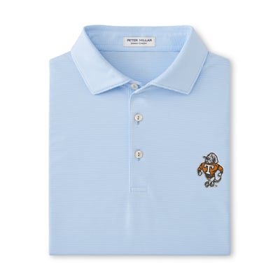  Tennessee Volunteers Peter Millar Jubilee Performance Jersey Polo - Light Blue