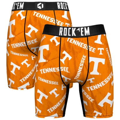  Tennessee Volunteers Rock Em All Over Logo Boxer Briefs - Orange