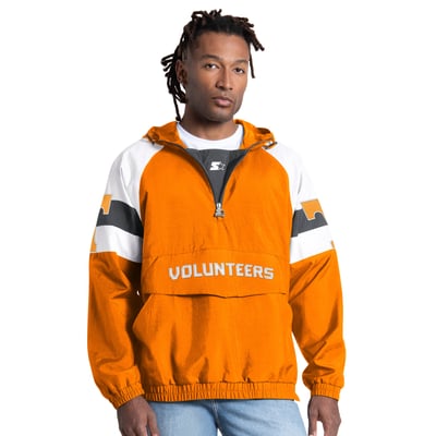 Tennessee Volunteers Starter Street Cut Half-Zip Jacket - Tennessee Orange