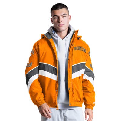 Tennessee Volunteers Starter The Chevron Full-Zip Hooded Jacket - Tennessee Orange