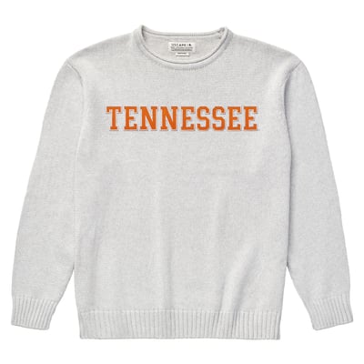  Tennessee Volunteers Uscape Apparel Renew Coastal Knit Sweater - Gray