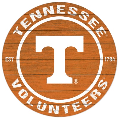Tennessee Volunteers Vols Big Orange Country Shield Metal Sign – Man Cave Garage Decor