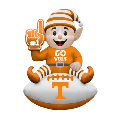 Tennessee Volunteers 4' Elf on a Football Outdoor Yard Inflatable