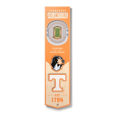 Tennessee Volunteers 8'' x 32'' 3D StadiumView Banner