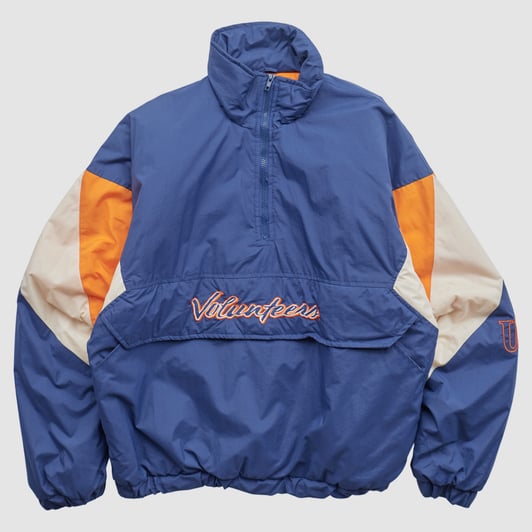 Tennessee Volunteers Brazos Sportswear 90s 1/4 Zip Jacket - Navy - L by Fanatics Real Vintage