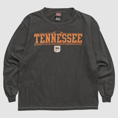 Tennessee Volunteers Nike 2000s Long Sleeve T-shirt - Black - Yth L by Fanatics Real Vintage