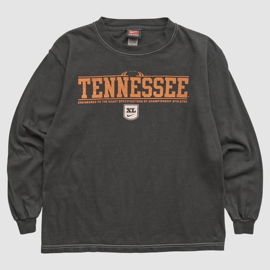 Tennessee Volunteers Nike 2000s Long Sleeve T-shirt - Black - Yth L by Fanatics Real Vintage