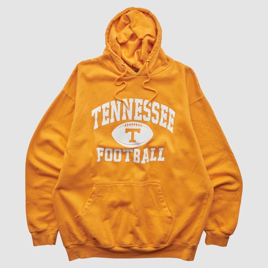 Tennessee Volunteers Old Varsity Brand 2010s Hooded Pullover Sweatshirt - Orange - S by Fanatics Real Vintage