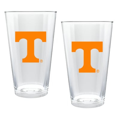 Tennessee Volunteers Two-Piece 16oz. Double Play Pint Glass Set
