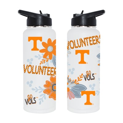 Tennessee Volunteers The Memory Company 34oz. Flowers Stainless Steel Quencher Bottle