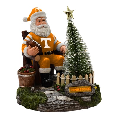 Tennessee Volunteers The Memory Company Santa Figurine with LED Tree