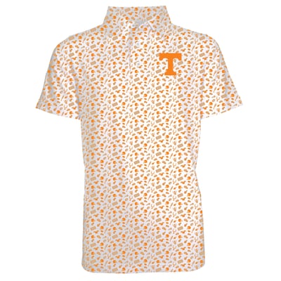 Tennessee Volunteers Garb Toddler Tom Allover Print Performance Polo - White