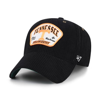 Tennessee Volunteers '47 Unisex Accordia Corduroy MVP Adjustable Hat - Black