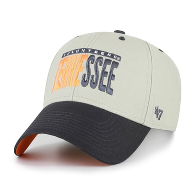 Tennessee Volunteers '47 Unisex Half Block Text MVP Adjustable Hat - Gray/Black