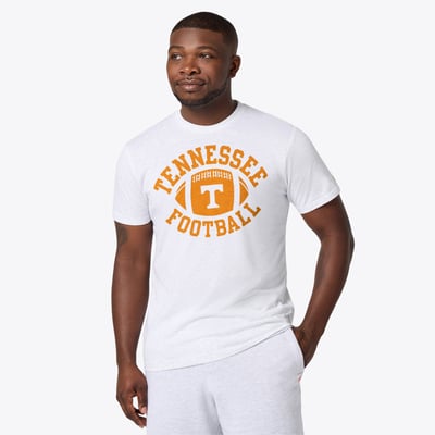 Tennessee Volunteers Homage Unisex Pigskin Tri-Blend T-Shirt - Ash