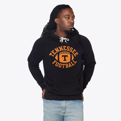 Tennessee Volunteers Homage Unisex Pigskin Tri-Blend Hoodie - Black