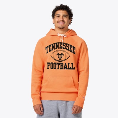 Tennessee Volunteers Homage Unisex Football Arch Block UT Tri-Blend Hoodie - Tennessee Orange