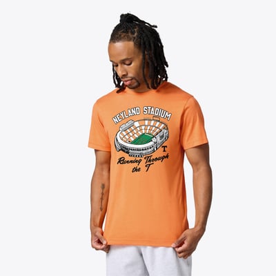 Tennessee Volunteers Homage Unisex Neyland Stadium Tri-Blend T-Shirt - Tennessee Orange