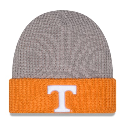 Tennessee Volunteers New Era Unisex Cuffed Waffle Knit Hat - Gray/Tennessee Orange
