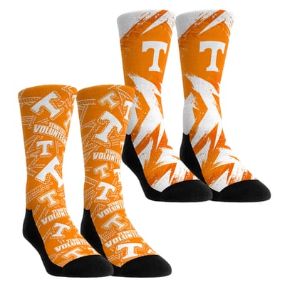  Tennessee Volunteers Rock Em Unisex Game Day Two-Pack Crew Socks Set - Orange