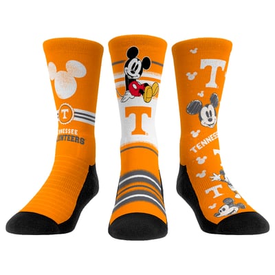  Tennessee Volunteers Rock Em Unisex Disney Three-Pack Crew Socks - 