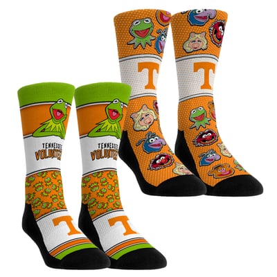  Tennessee Volunteers Rock Em Unisex Muppets 2-Pack Crew Socks Set